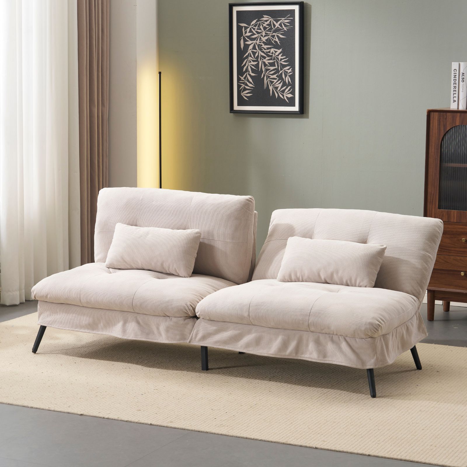 数量限定セール」ソファベッド ソファ ベッド 組立て簡単 事務室用