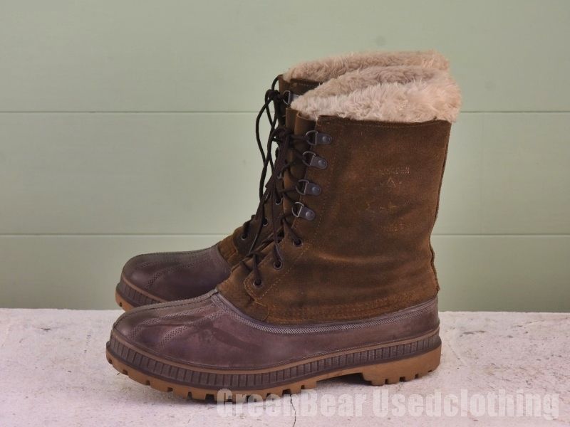 USA製 ソレル SOREL スノーブーツ 良い味 茶 ブラウン メンズ 10 28cm A032
