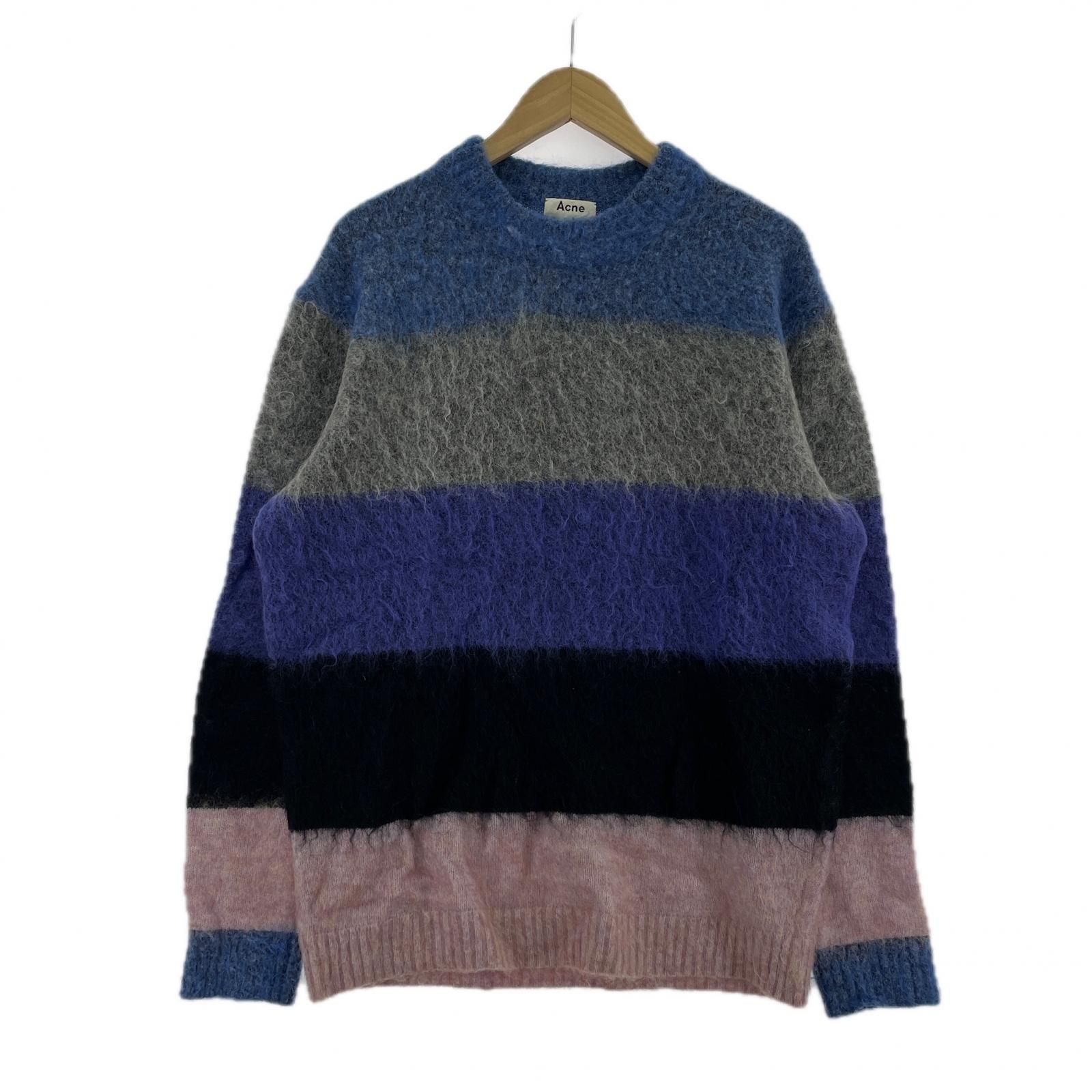 acne studio モヘアニットxs Acne Studios ﾓﾍﾔﾆｯﾄｾｰﾀｰ XS ﾏﾙﾁ - メルカリ