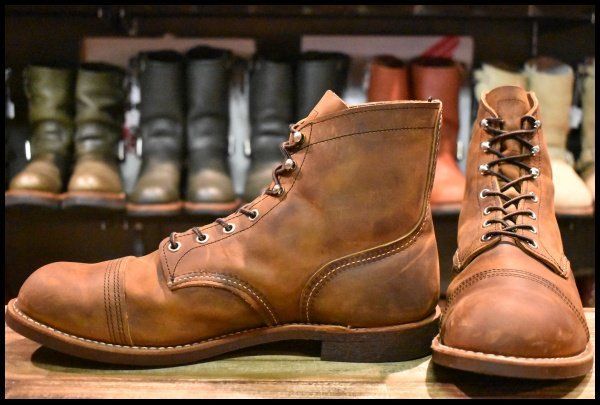 【13D 美品 17年】レッドウィング 8085 アイアンレンジャー カッパーラフ＆タフ アイアンレンジ 編み上げ ブーツ redwing HOPESMORE【FA308】