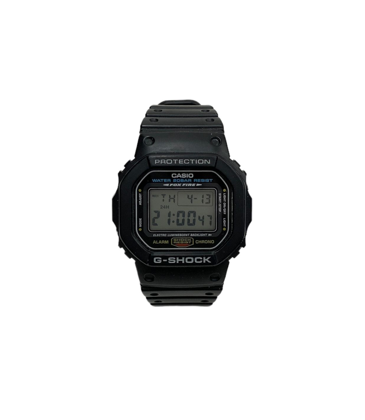 CASIO(カシオ) G-SHOCK(ジーショック) FOXFIRE(フォックスファイア) クォーツ デジタル腕時計 DW-5600E ブラック メンズ/025 