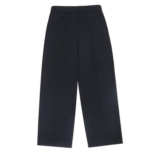 ♥ 24SS THE ROW ザ ロウ LONAN ロナン バージンウール wide-leg ワイド パンツ サイズ2 スラックス ベルト付き 47511