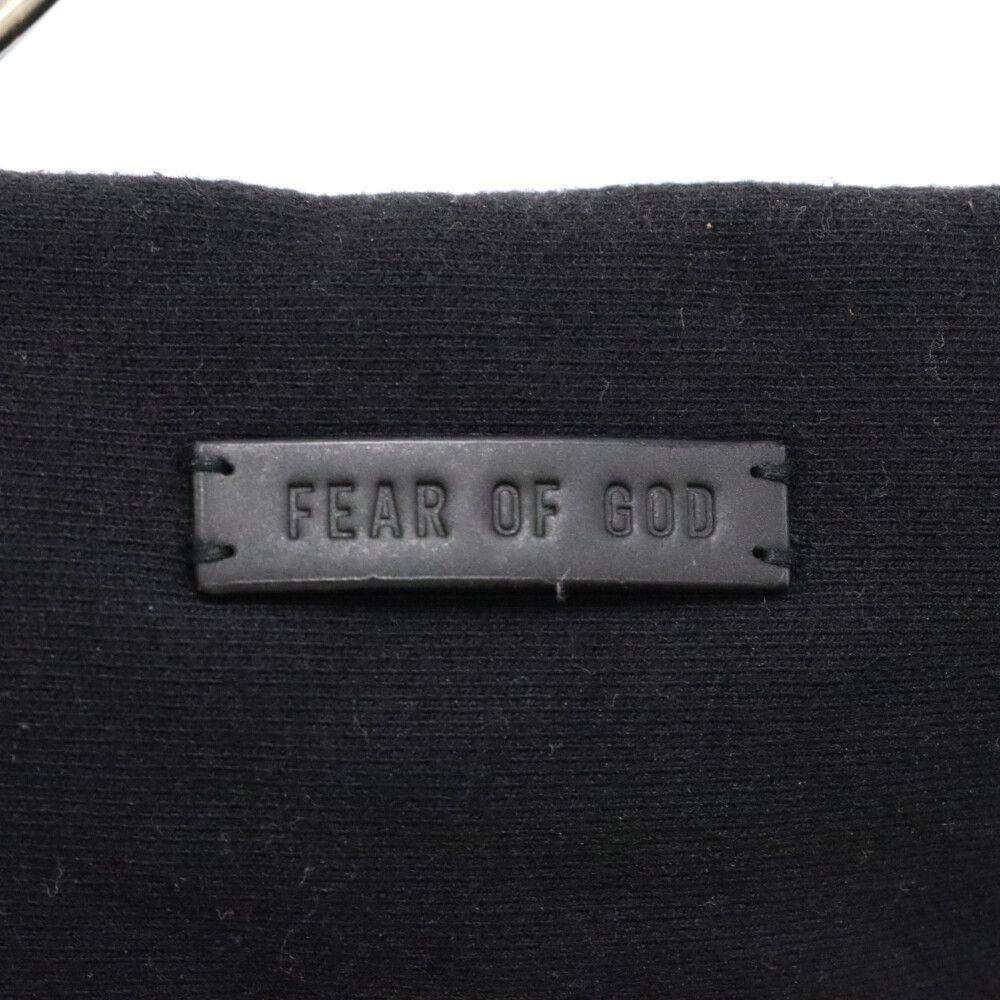 FEAR OF GOD (フィアオブゴッド) ETERNAL COTTON FLEECE HOODIE エターナル ボタン付きフーディー パーカー  ブラック FGE50004AFLC