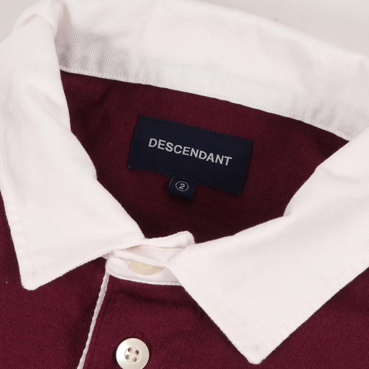 DESCENDANT ディセンダント ラガーシャツ 20SS ブランドロゴ PUBA POLO 