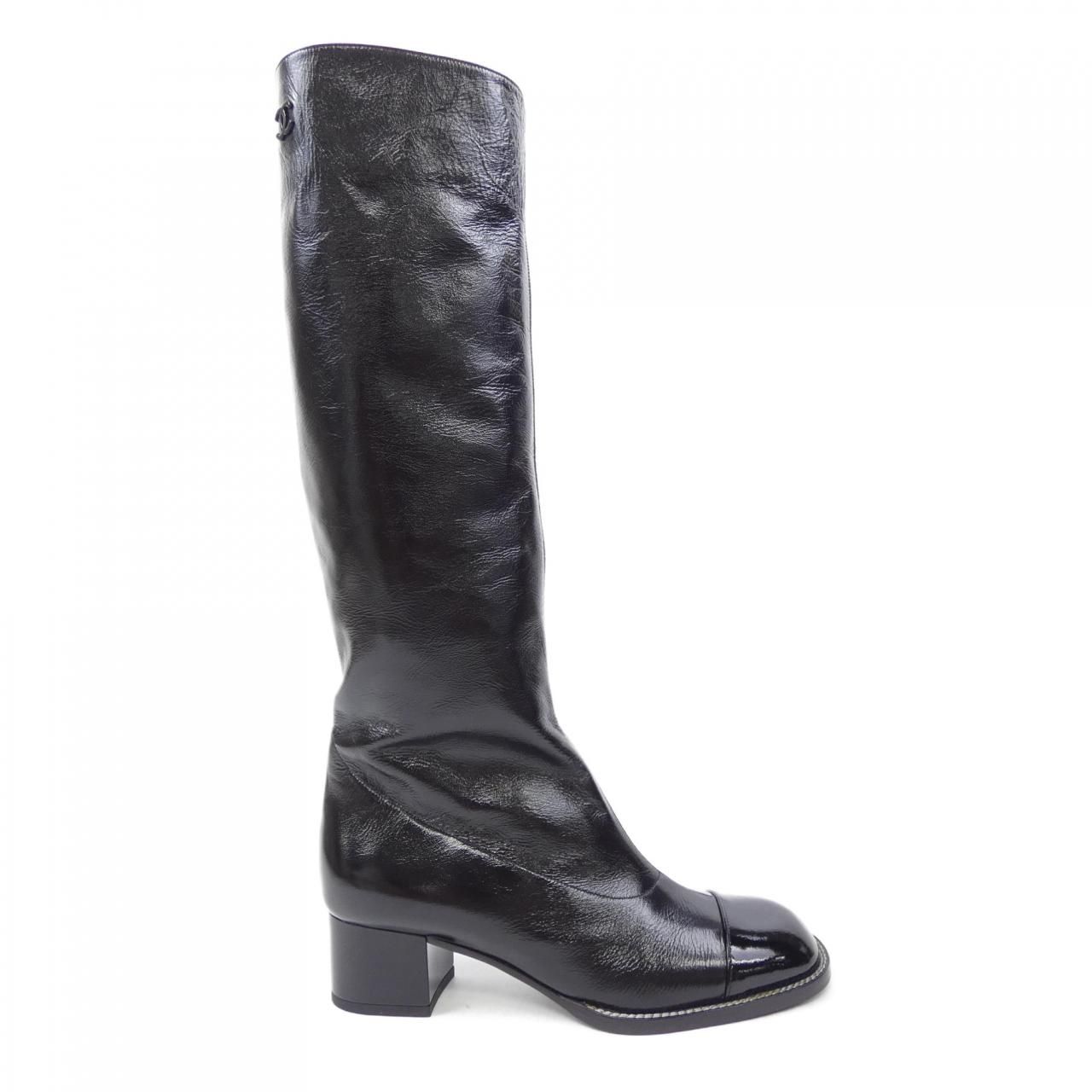 シャネル CHANEL ハイブーツ G45873B17828 ロングブーツ