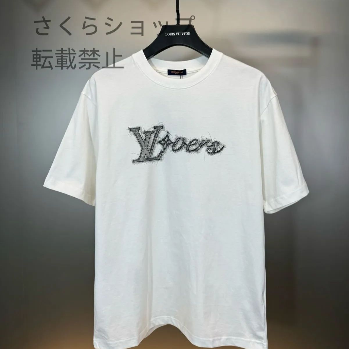 Louis Vuitton ルイ・ヴィトン/プリントアルファベット半袖Tシャツ 