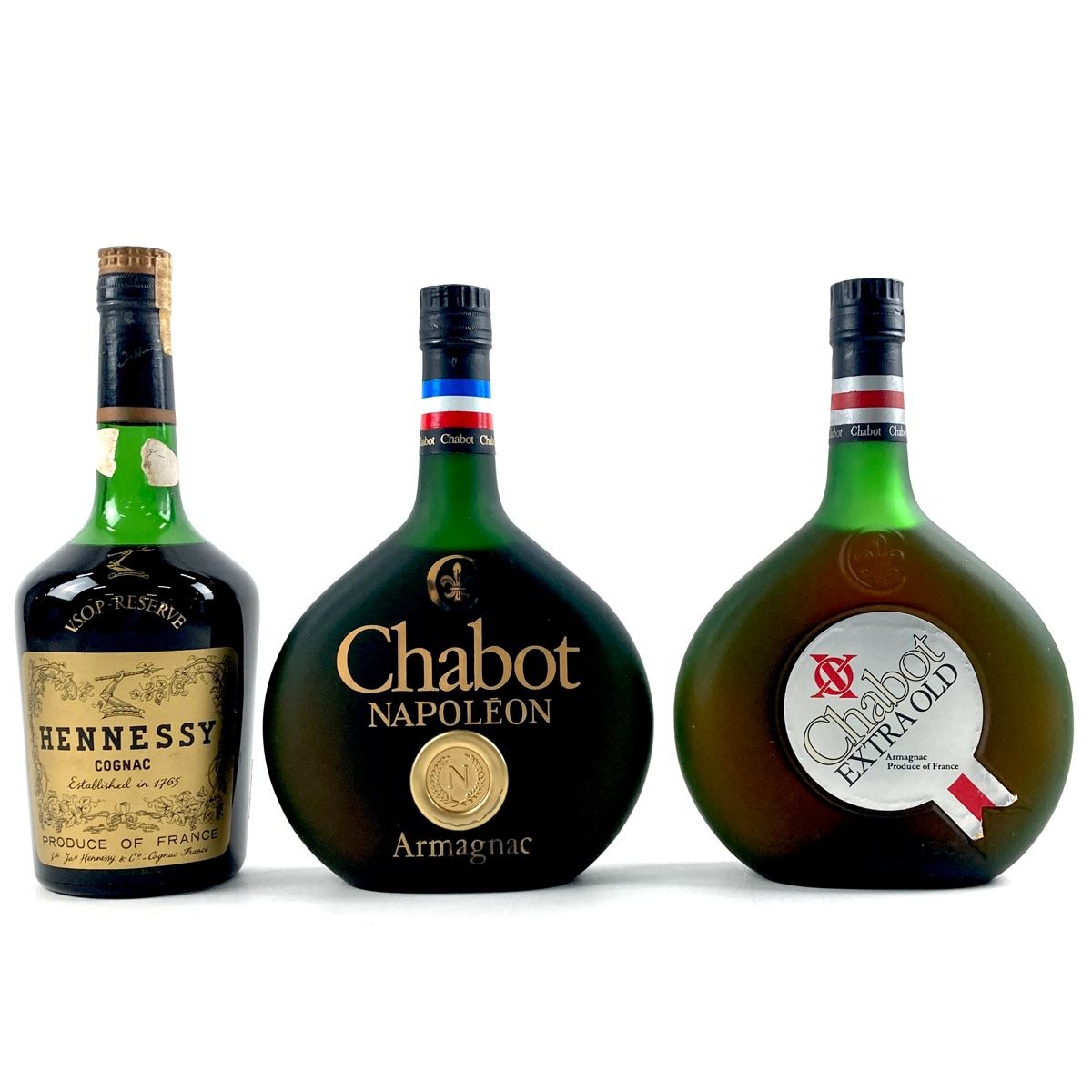 3本 ヘネシー シャボー コニャック アルマニャック ブランデー セット  