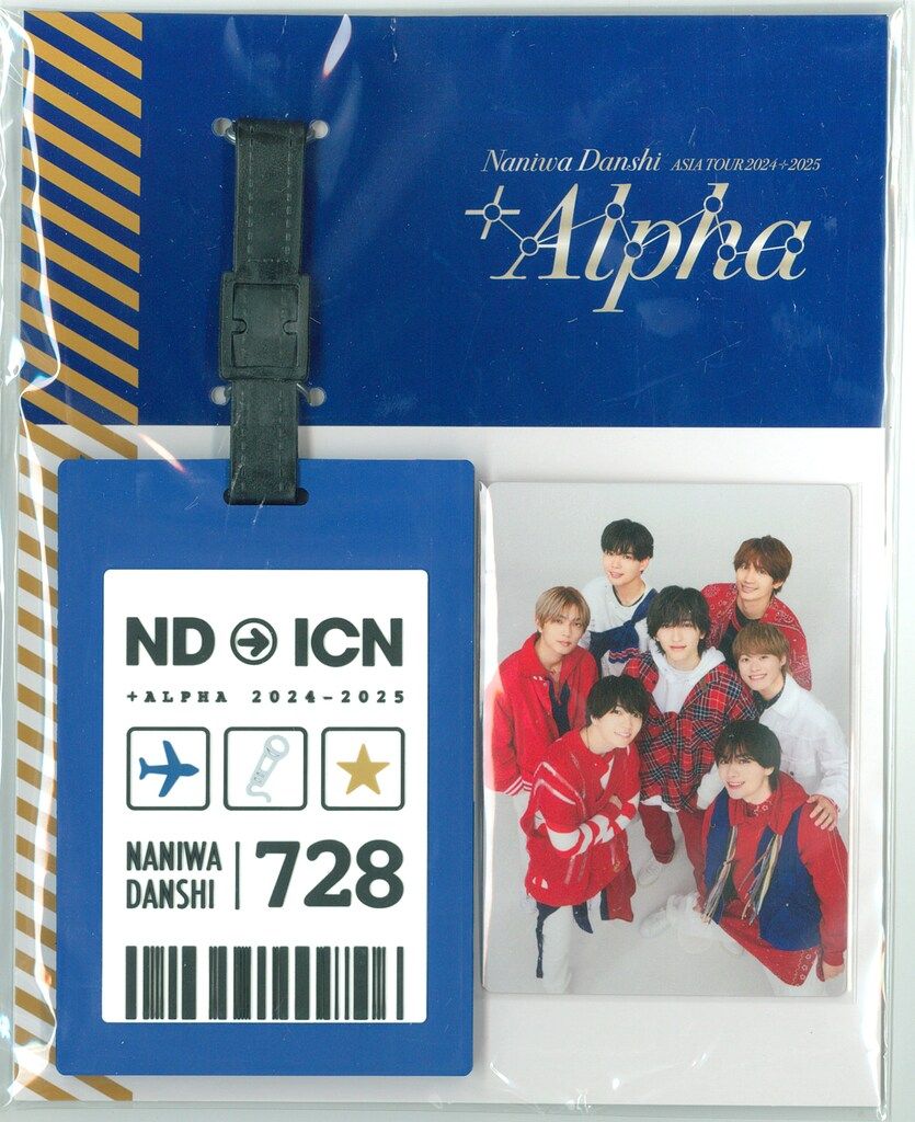 なにわ男子アジアツアー　ラゲッジタグ　韓国・香港 なにわ男子 +Alphaアジアツアー ソウル ラゲッジタグ (青