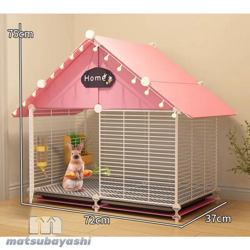 値下げ小動物　ケージ　ゲージ　天然木　うさぎ　モルモット　扉付き　オープンタイプ 兎 ケージ 折畳み 屋根付き モルモット 透明 大型 引き出し
