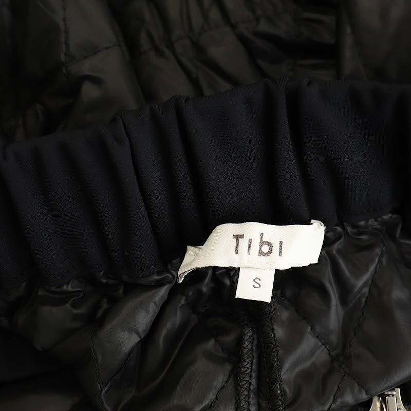 美品　Tibi　ティビ　ソフトキルティング　アシンメトリースカート　ブラック アシンメトリースカート S074 | Ziris
