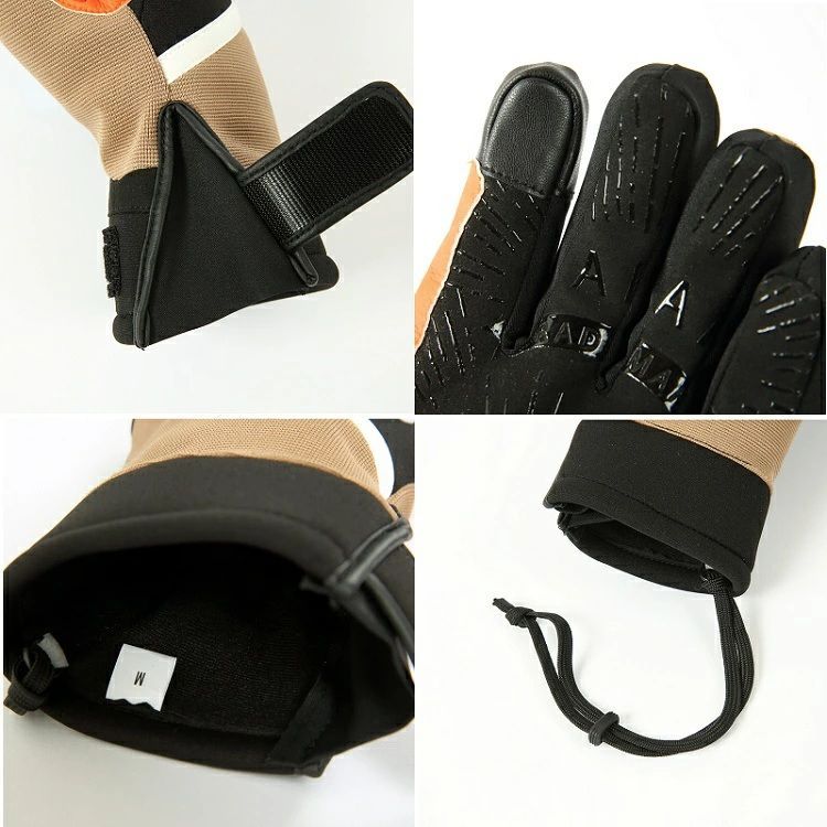 最終値eb's グローブBLACK Mサイズ　ほぼ新品 eb's エビス スノーボード グローブ ユニセックス ゴアテックス