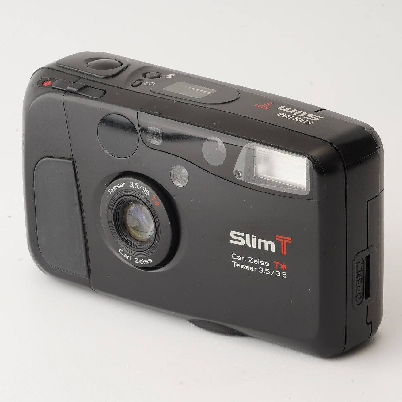 フィルムカメラ KYOCERA SlimT Carl Zeiss Tessar 3.5/35 京セラ Kyocera SLIM T Carl Zeiss Tesser T* 35mm F3.5 - メルカリ
