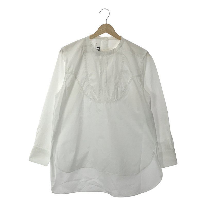 TICCA / ティッカ | ノーカラー プルオーバーシャツ | F | ホワイト | レディース TICCA / ティッカ | ノーカラー プルオーバーシャツ | F | レディース