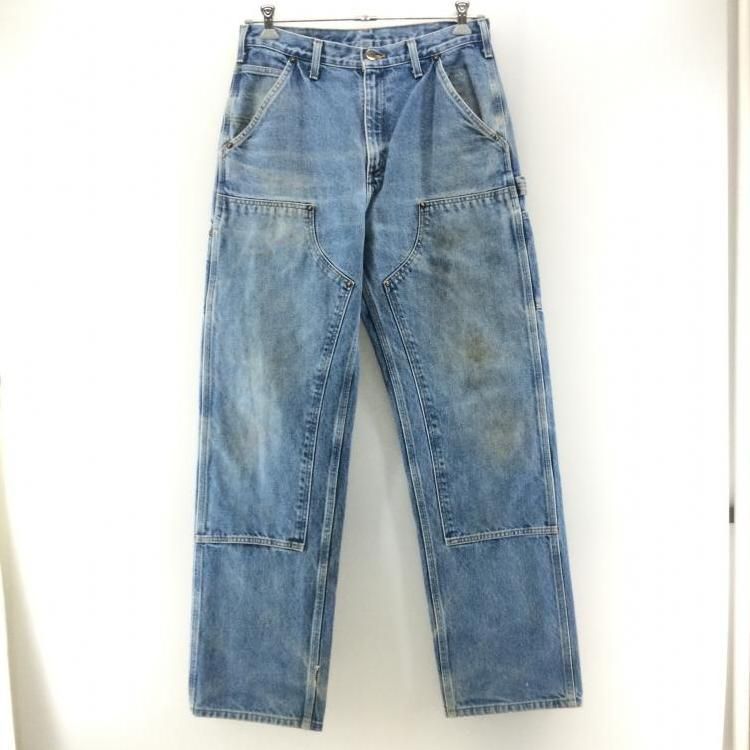 【中古】Carhartt メキシコ製 Dungaree Fit ダブルニーデニム インディゴ 32×34  カーハート[24]