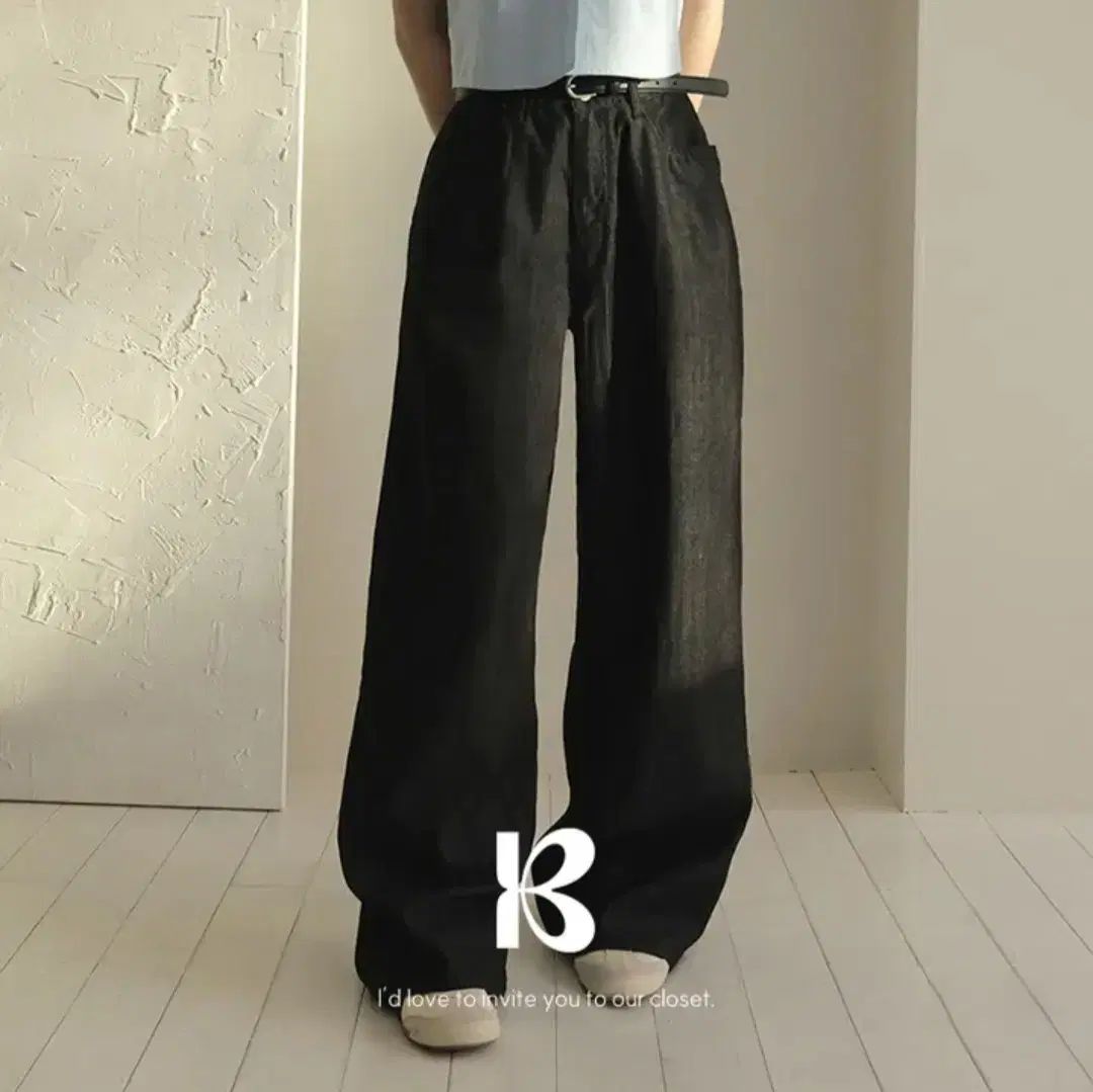Beidelli(ベイデリー) サマー ノンフェイド 生デニム ワイド パンツ ブラックデニム xs ロング ably(エイブリー) ZIGZAG(ジグザグ)