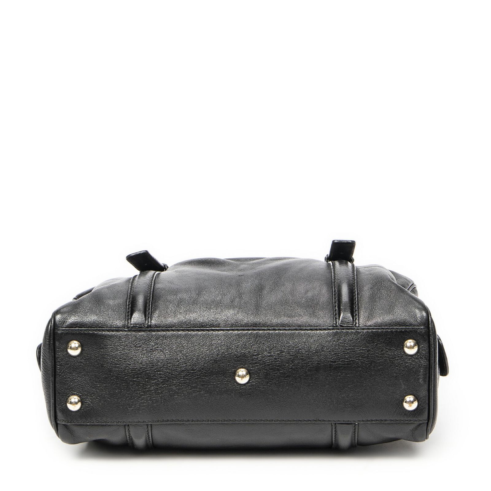 GUCCI グッチスモールヘリテージボストン黒カーフスキンレザーA