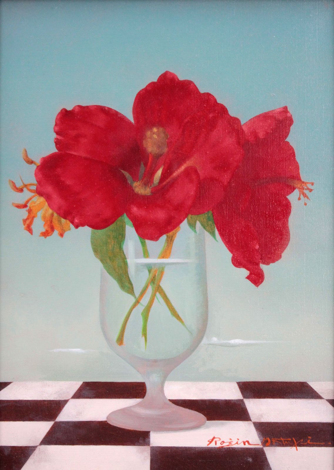 松樹路人 「窓辺の花」 油絵・油彩画 絵画 松樹路人 「窓辺の花」 油絵・油彩画 絵画 - メルカリ