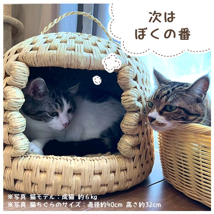 天然稲わら 猫ちぐら