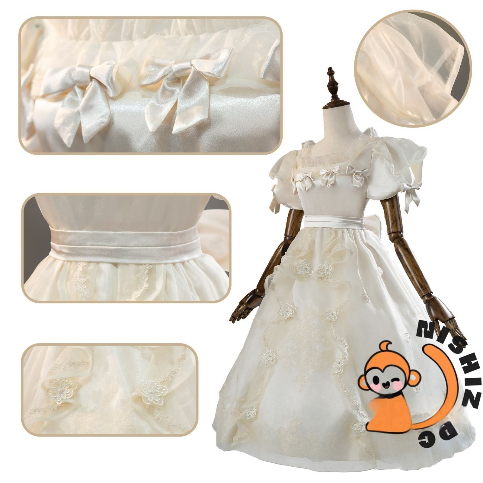 コスプレ 衣装 第五人格 少女 オーリュディケ 周年記念 稀世スキン アニメ キャラクター 仮装 コスチューム レディース M250920-8