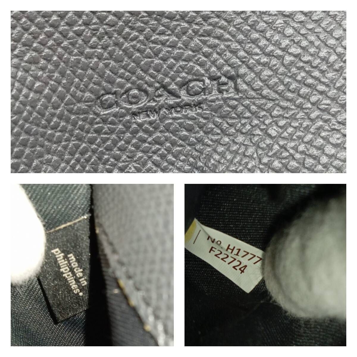 COACH アニマルフェイス ファズ ベア 長財布 ウォレット F22724 QBBK 
