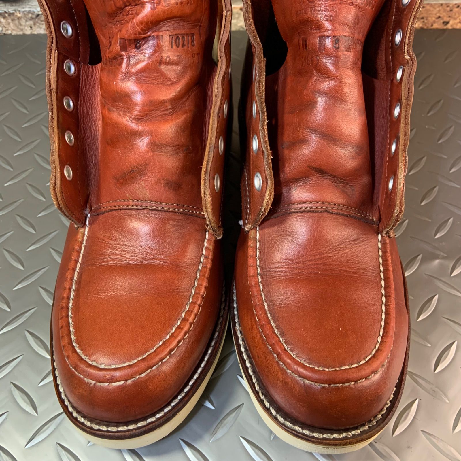 ☆Chippewa モックトゥワークブーツ 1997年製 US8E チペワ アメリカ製