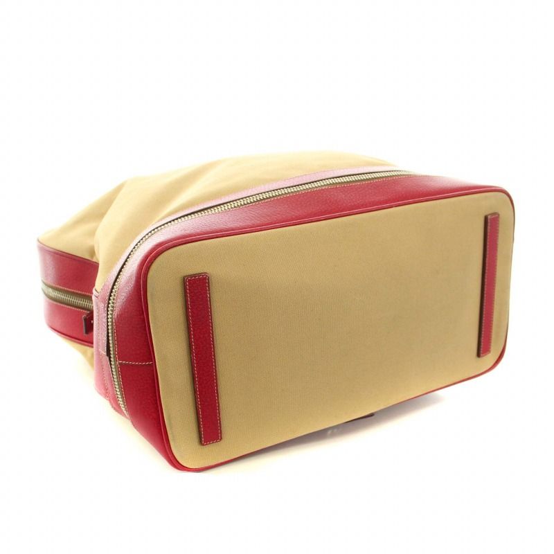 プラダ PRADA トラベルバッグインレッドレザー TRAVEL BAG IN RED