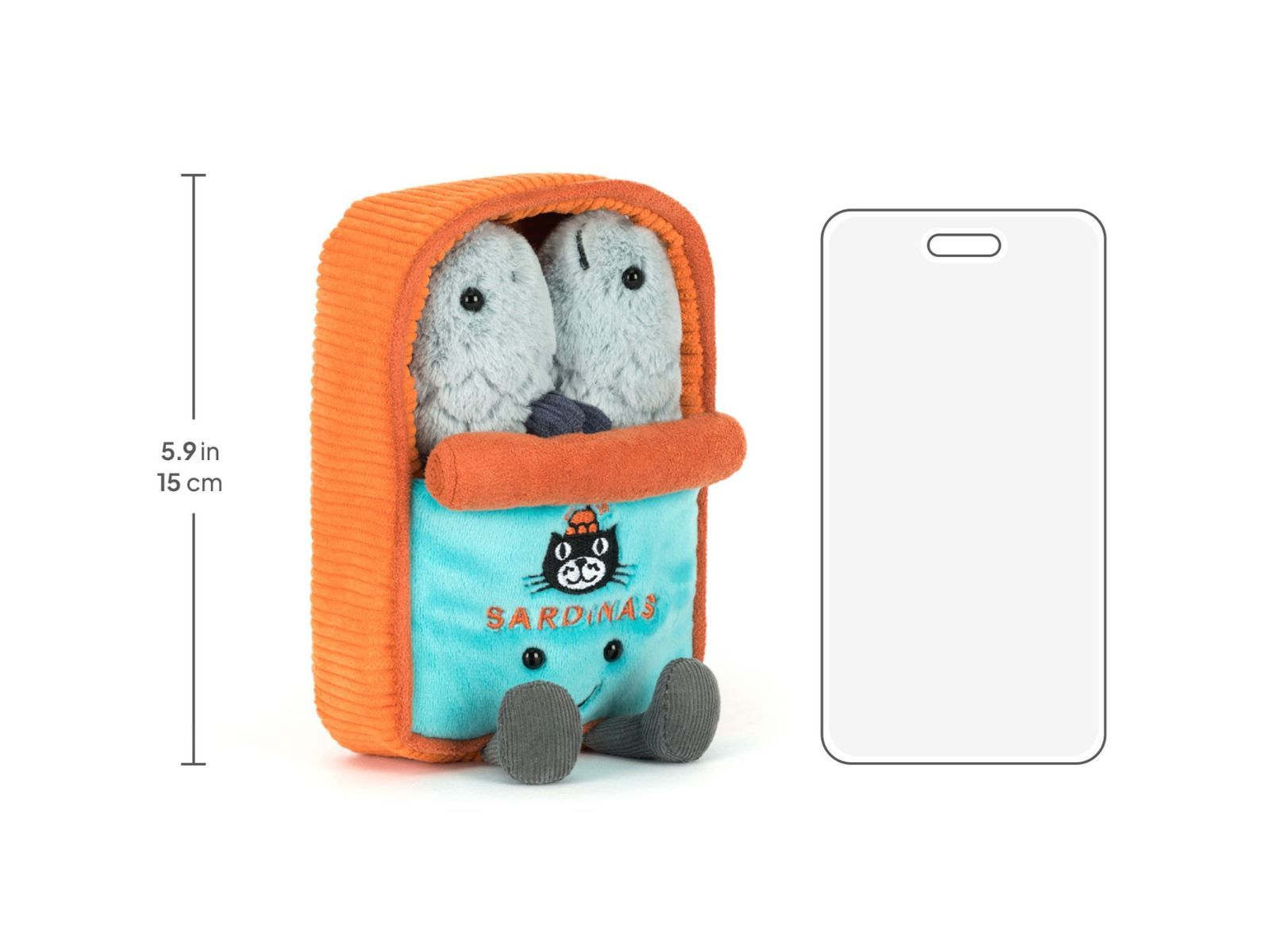 ジェリーキャット　オイルサーディン缶　ぬいぐるみ 新品 ジェリーキャット オイルサーディン缶 ぬいぐるみ ギフト袋