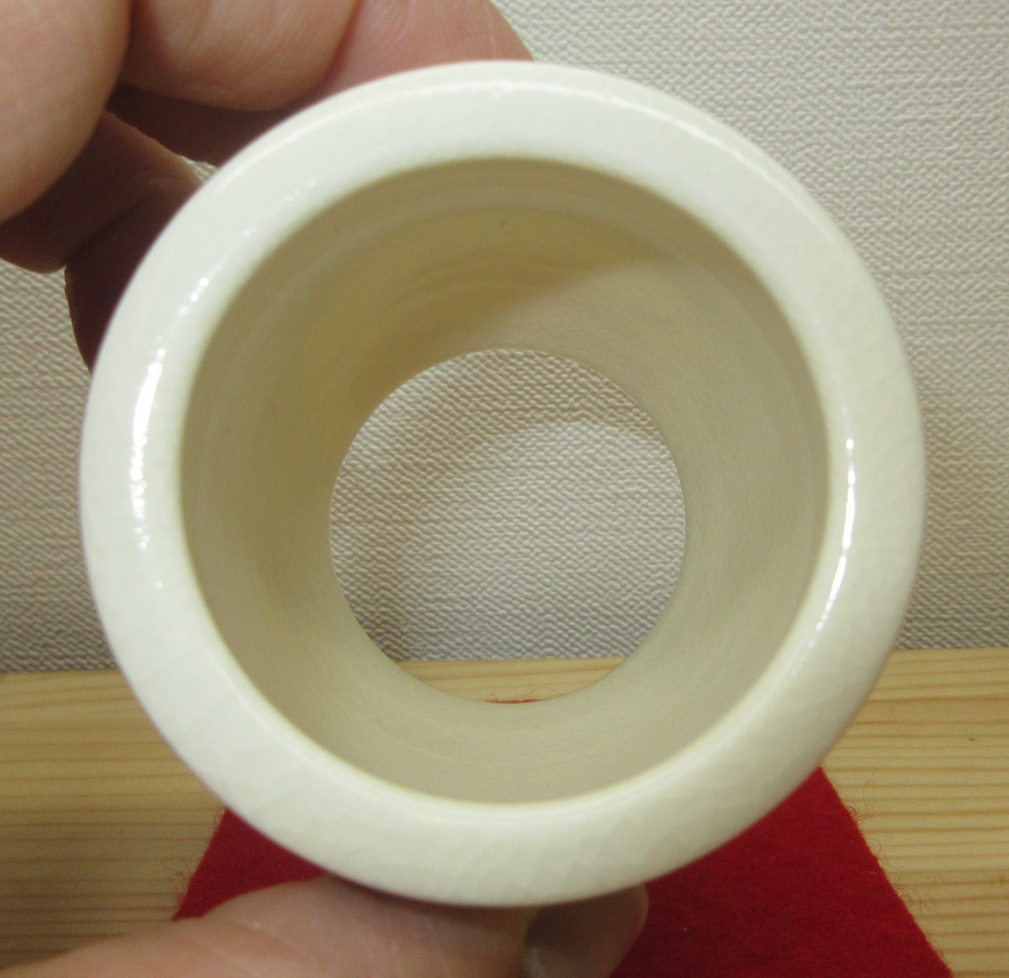 逢絢亭・新品】茶道具 蓋置 京焼 仁清 露草の図 御室窯 共箱入り