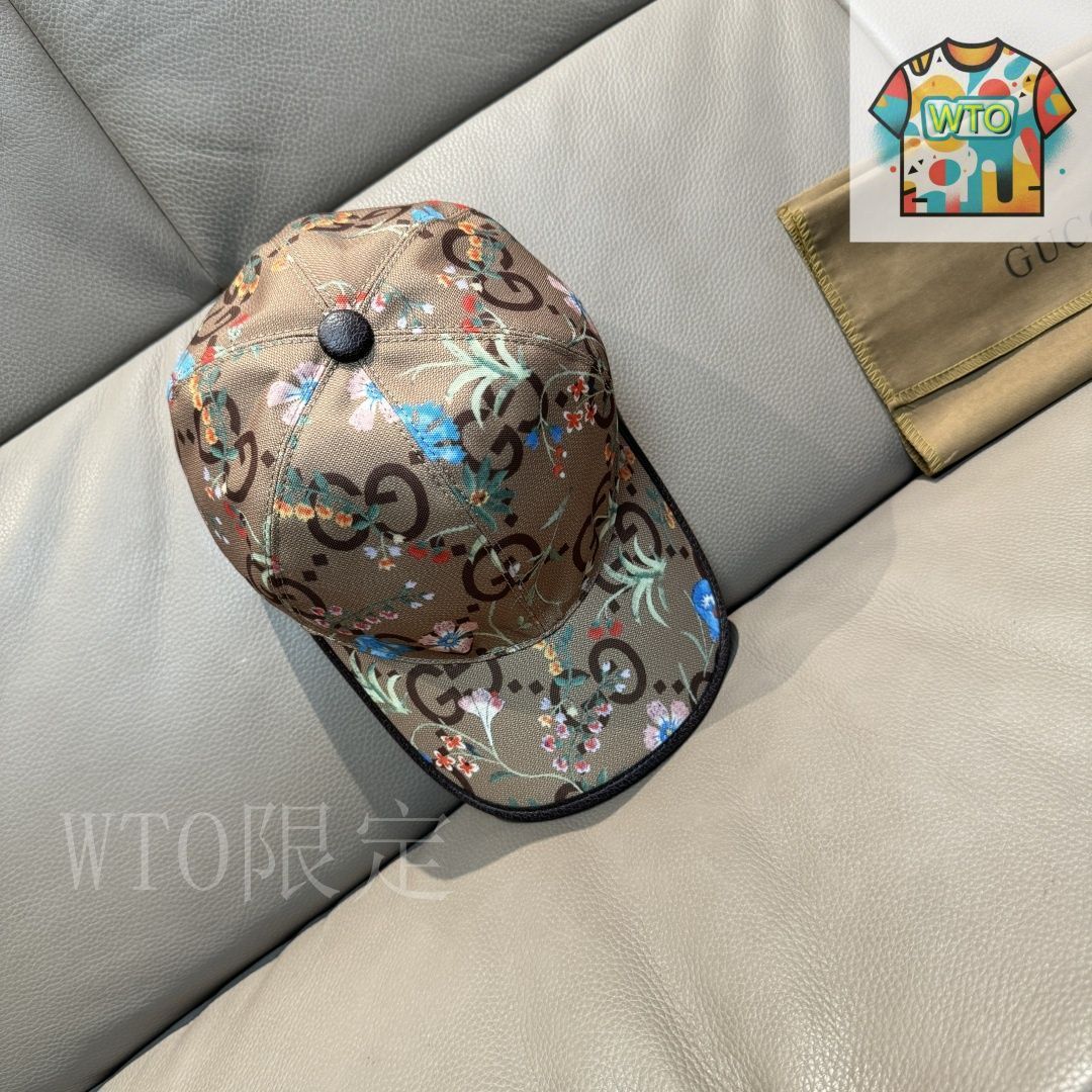 GUCCI 帽子 Nylon baseball hat with Gucci logo in black | GUCCI® US