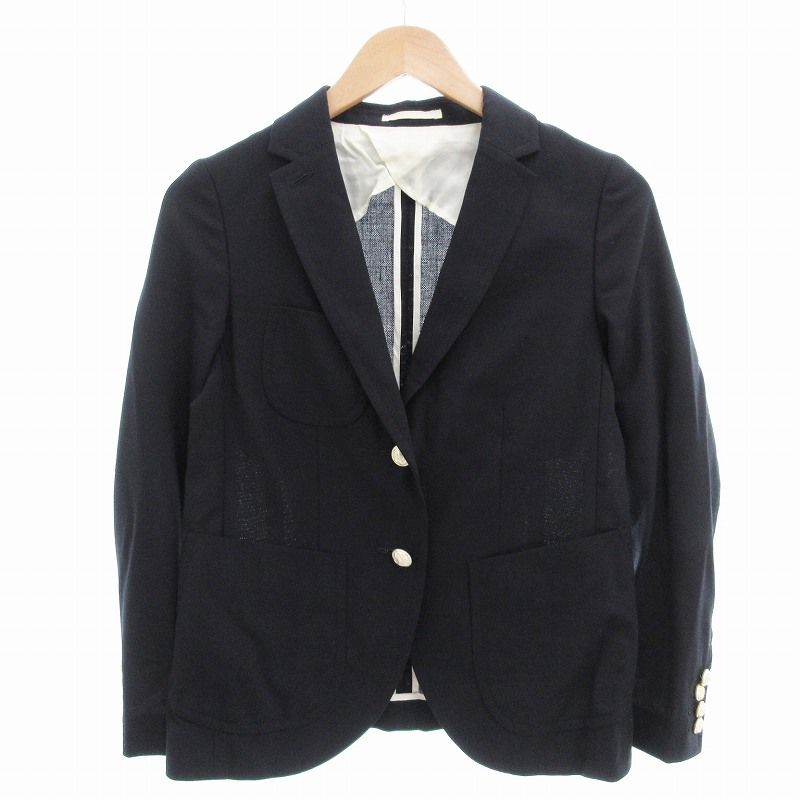 helder/エルデール テーラードジャケット 36(S) 紺/ネイビー エルデール helder テーラードジャケット シングル 36 紺