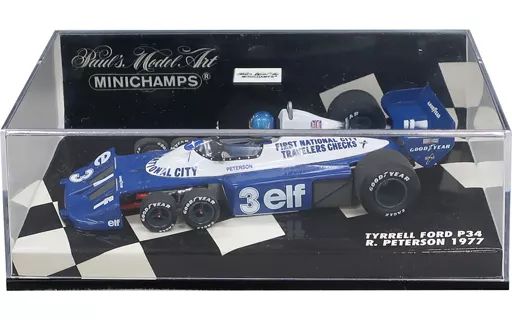 ミニカー 1|43 TYRRELL FORD P34 1977 elf 3 ブルー×ホワイト 430770103