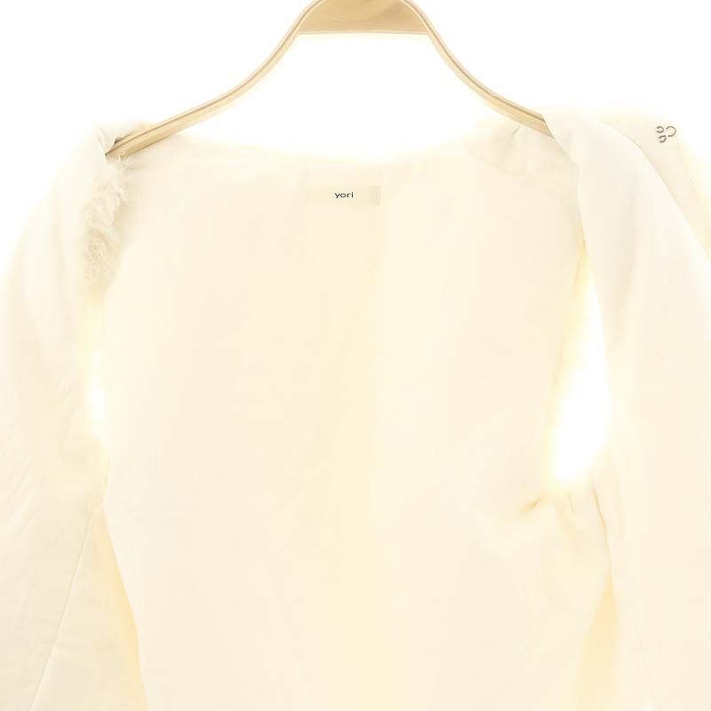 ヨリ yori 23AW ショートカールファーチョッキ ベスト フェイク