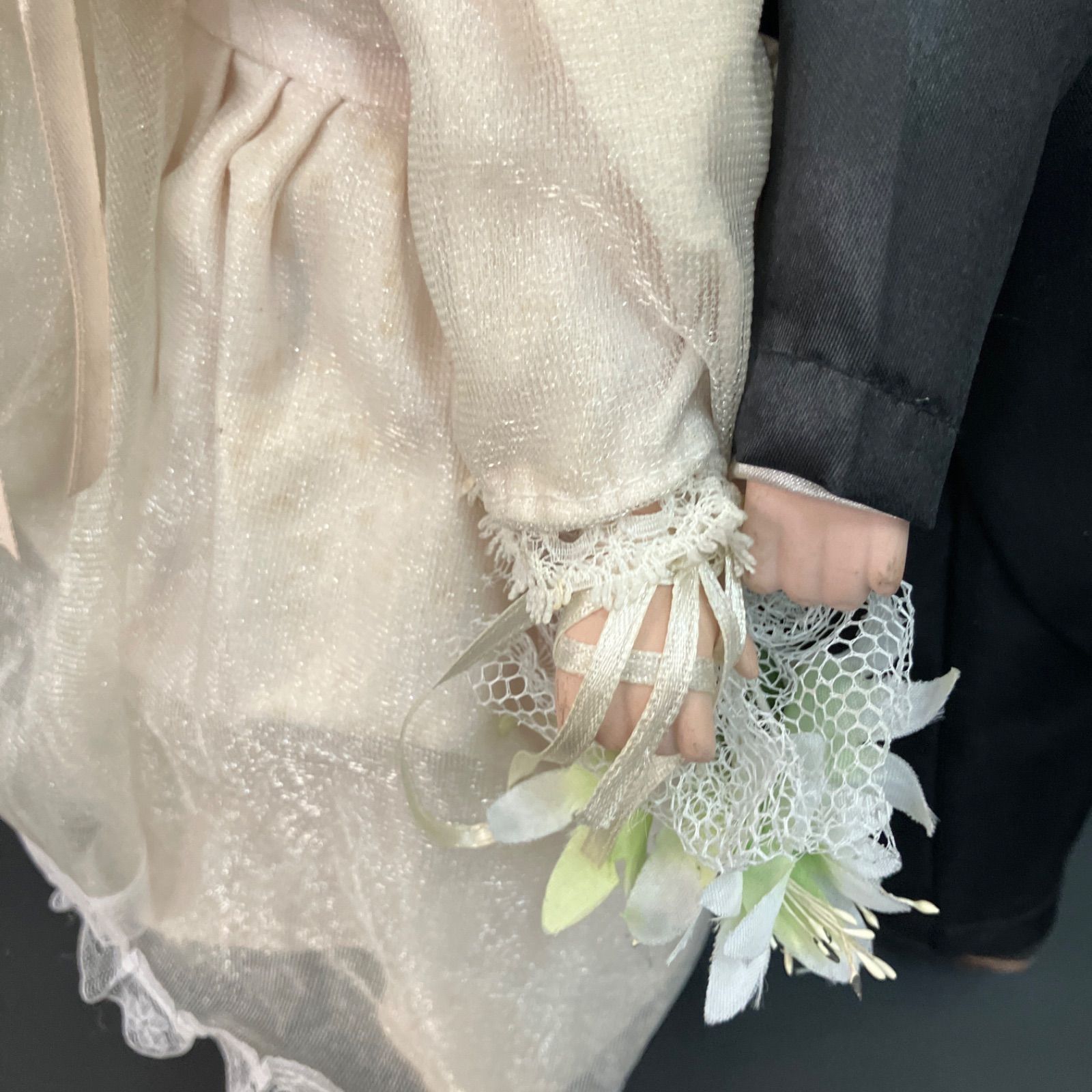 ビスクドール キスカップル ペア 人形 ウェディング 結婚式
