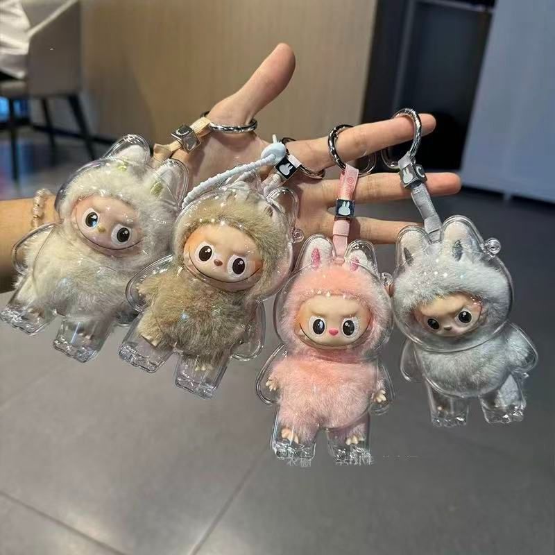 おもちゃ保護ケース LABUBU mini ラブブ 第4世代 クリア 透明ケース