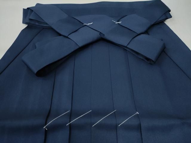 平和屋着物○女性 行灯袴 総刺繍 花唐草文 留紺色 卒業式 洗える着物