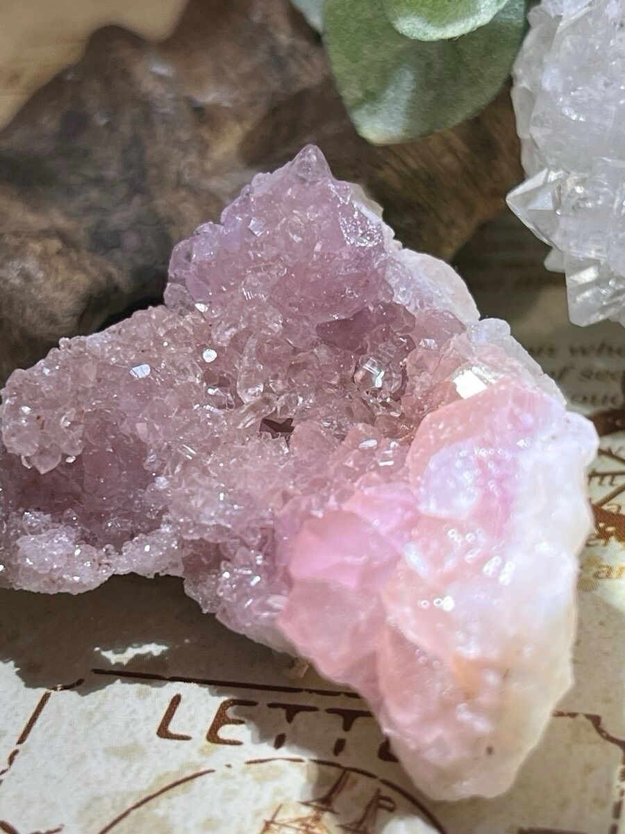 ピンクアメジスト アルゼンチン産 ラフストーン 原石 クラスター ジオード