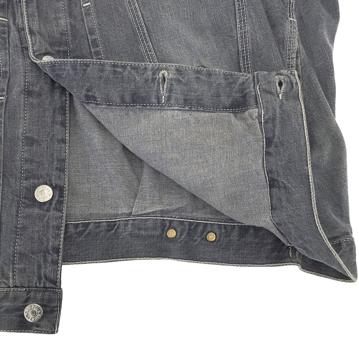 DIESEL デニムジャケット レザー襟 DIESEL ディーゼル 90's Industry 襟レザーデニムジャケット