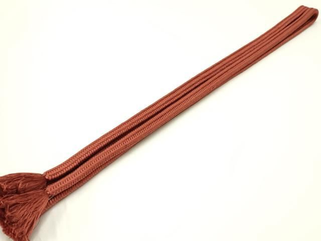 平和屋着物 上 有職組紐道明 帯締め 冠組 紅樺色 宮内庁御用 国立博物館御用 東京芸術大学御用 AABA9975ay