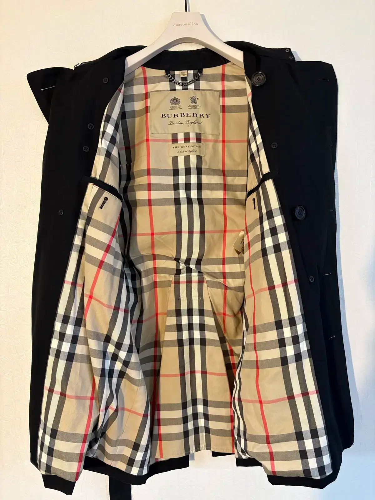 BURBERRY バーバリー ヘリテージ ケンジントン ギャバジン ダブル トレンチ コート KANDAIZUMI_COM