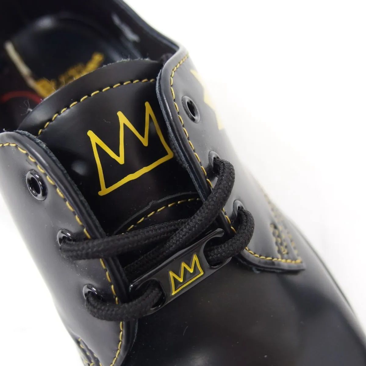 Dr.Martens ドクターマーチン 3ホール レザーシューズ　バスキア 箱付 Dr.Martens ドクターマーチン バスキアコラボ 3ホールシューズ - メルカリ