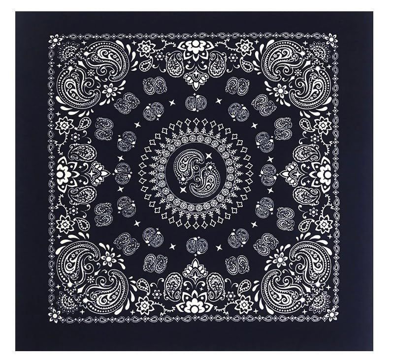 在庫 ラージ selection サイズ バンダナ ペイズリー柄 大判 68 68センチ Trainmen largest Paisley Bandana Big 27 the X ジャンボバンダナ 大きいバンダナ