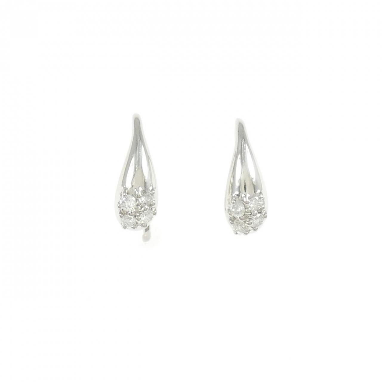 PT900 ダイヤモンド ピアス 0.10CT イヤリング