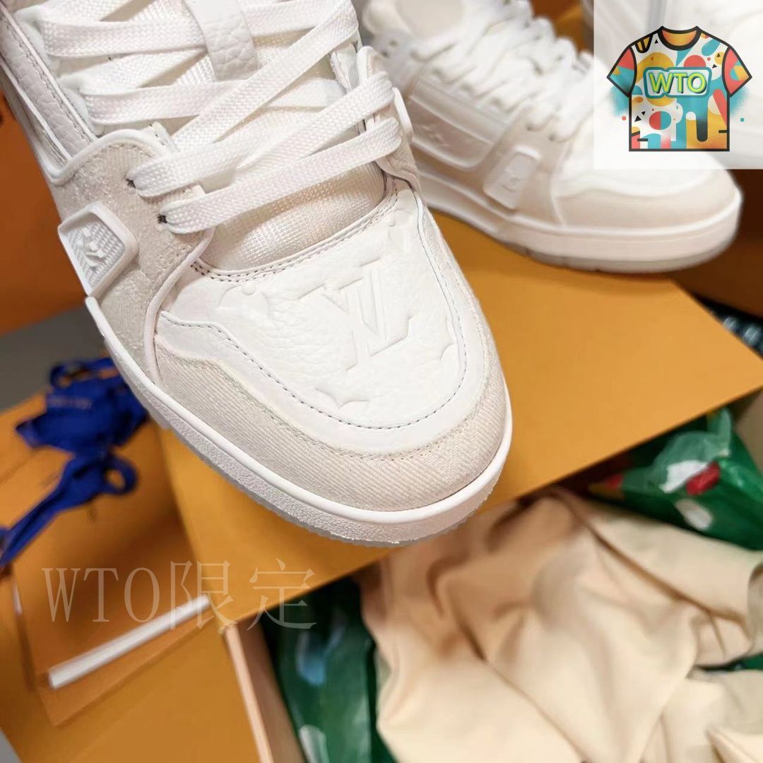 【カジュアルコーデに】★LOUIS VUITTON★LV Trainer スニーカー Louis Vuitton LV Trainer スニーカー カジュアルシューズ33-1