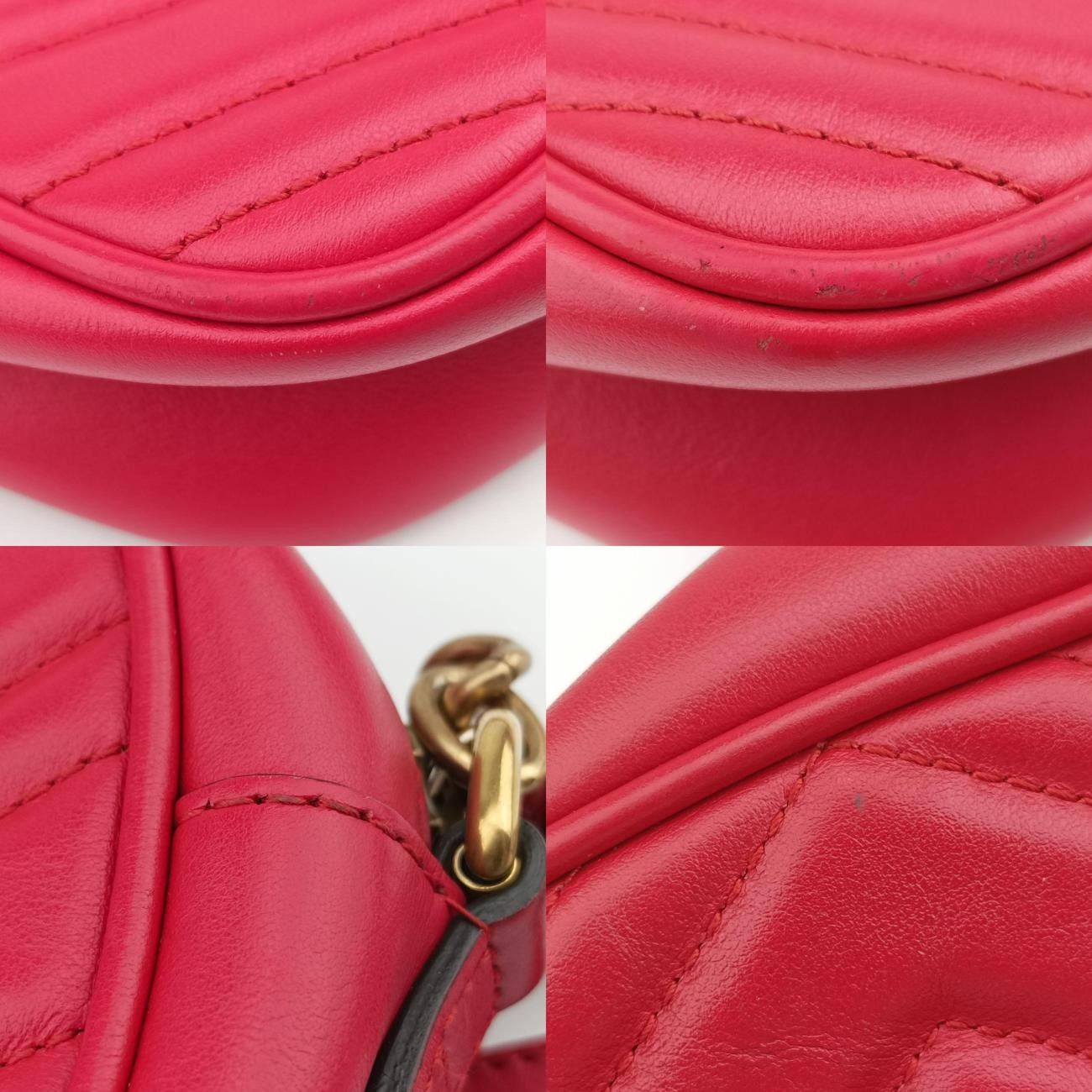 グッチGucciGGマーモントレッドレザー447632F026142315