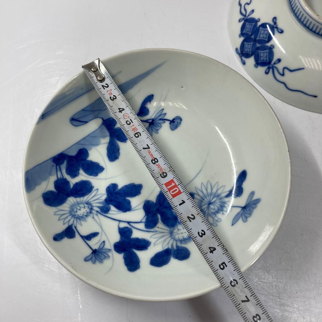 ・江戸後期　鍋島焼　櫛目高台中皿3枚　直径15.8㎝　東Y5-0831④タトサ 江戸後期 鍋島焼 櫛目高台中皿3枚 直径15.8㎝ 東Y5-0831④タトサ