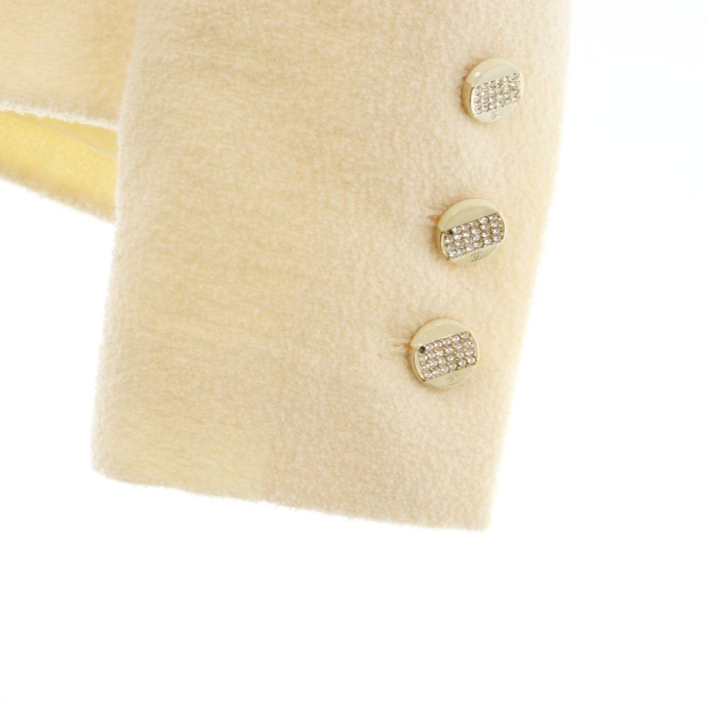 CHANEL (シャネル) ジャケット アイボリー ウール ココマーク×ライン  