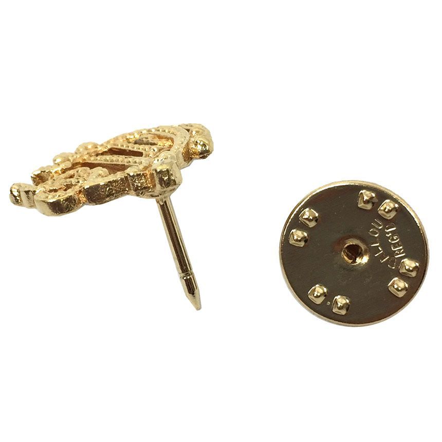 美品Christian Dior ディオール ブローチ エンブレム ブローチ Christian Dior クリスチャンディオール エンブレムロゴ ブローチ