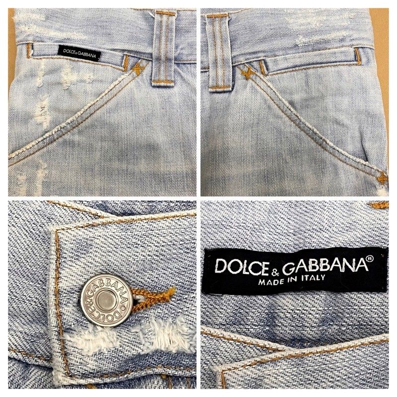 DOLCE＆GABBANA ドルチェ&ガッバーナ ダメージジーンズ ミッキープリント サイズ44 メンズ デニム 【中古品】 22404K350 -  メルカリ