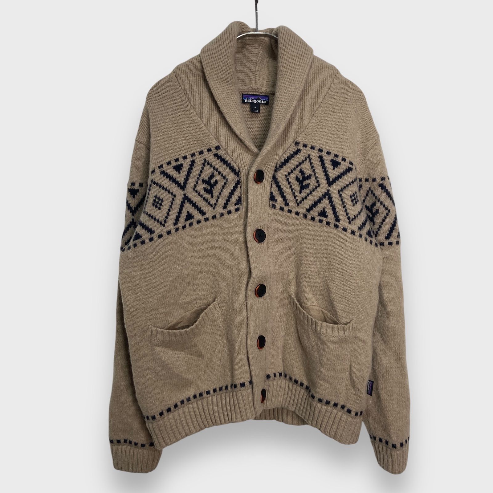 ☆patagonia☆パタゴニア☆ノルディック柄ショールカーディガン 