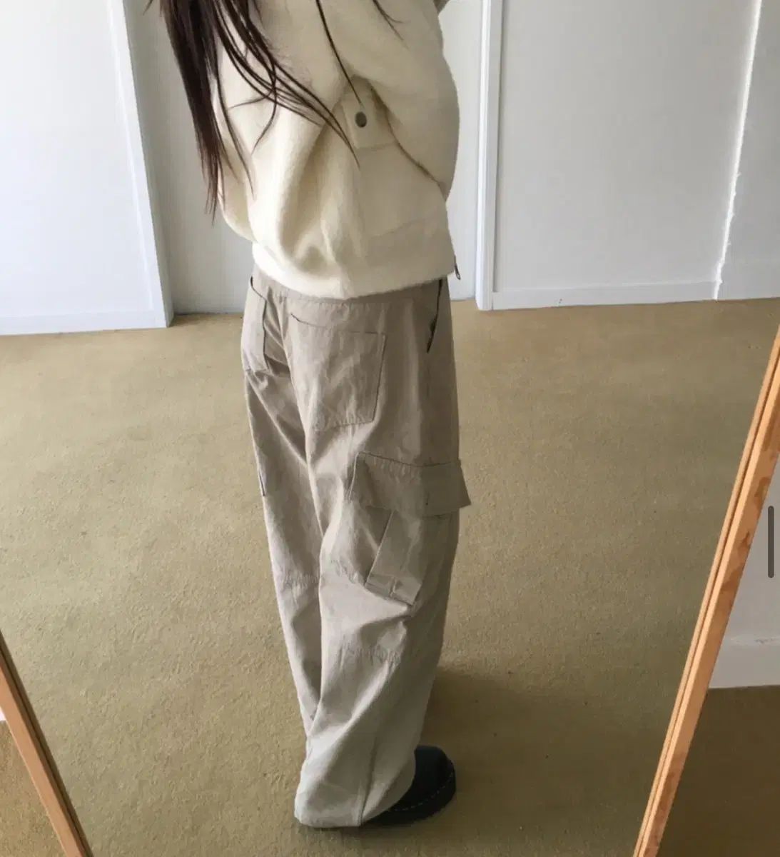 our cabinet breeze cargo pants ベージュ s
